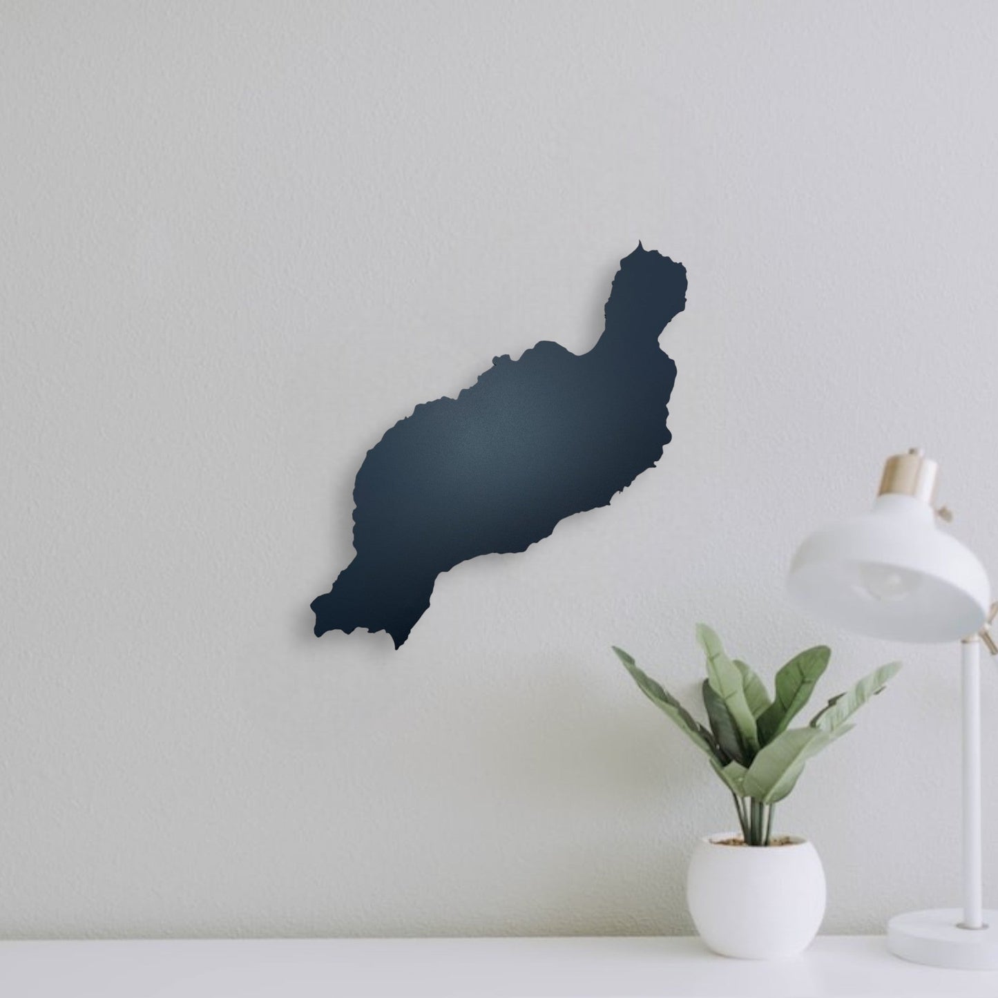 Lanzarote | Wanddekoration | Schwarzer Stahl