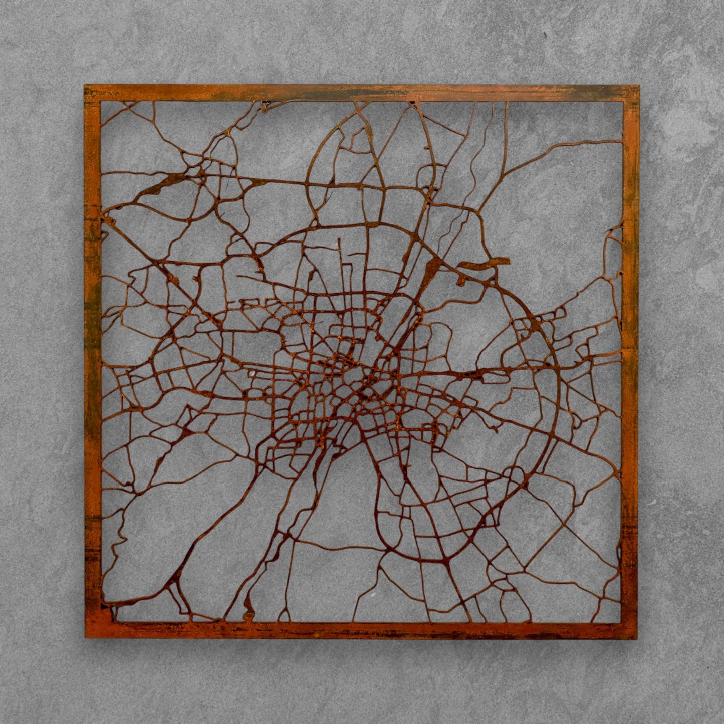 München | Wanddekoration | Edelrost Corten