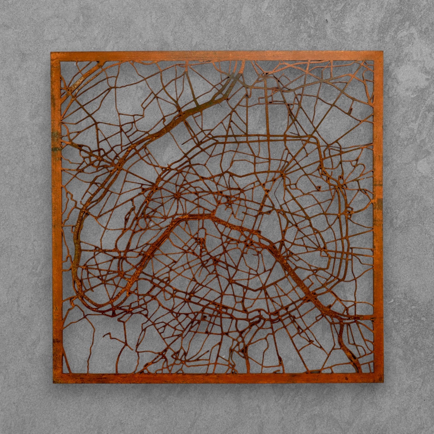 Paris | Wanddekoration | Edelrost Corten