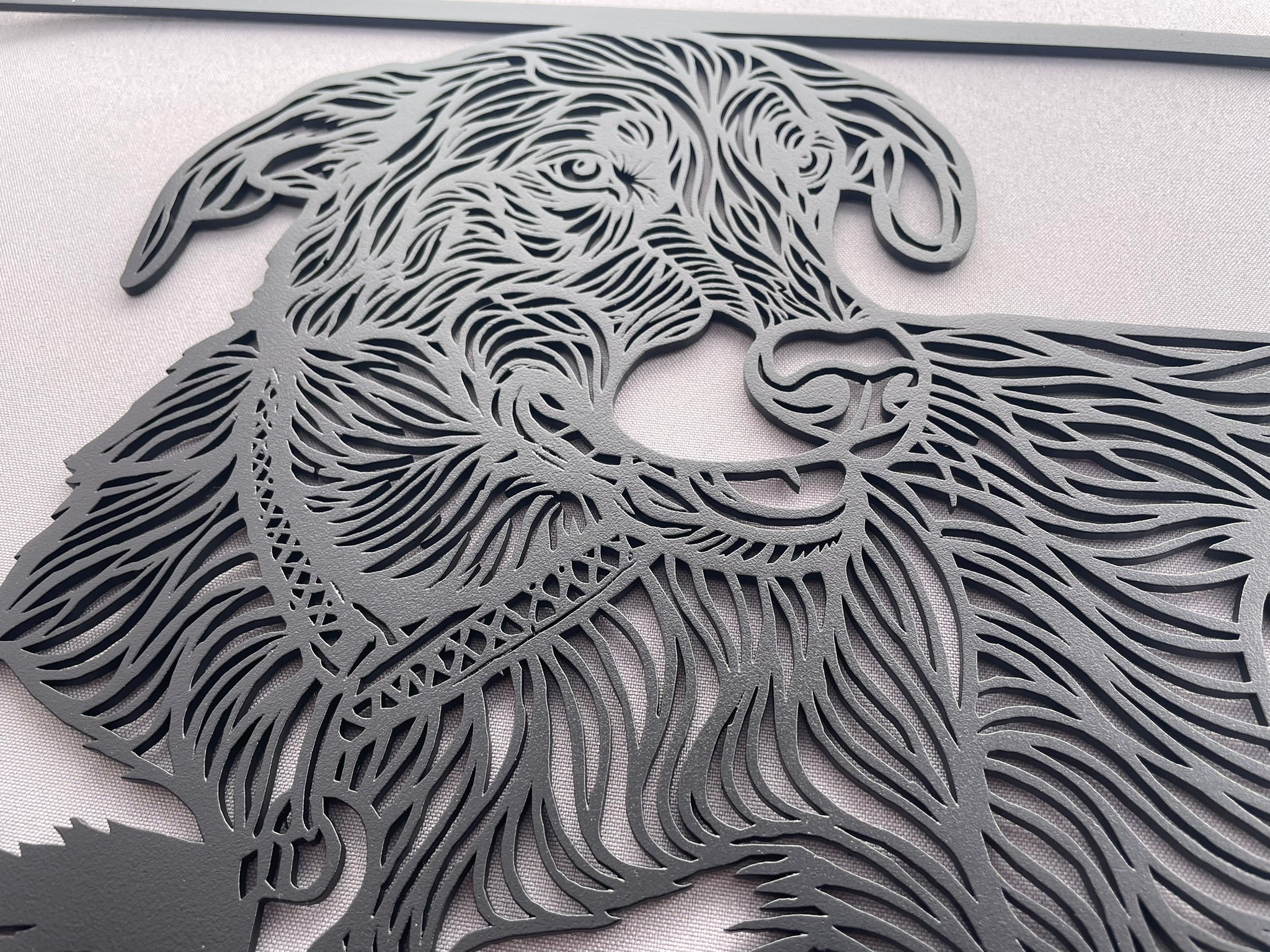 Individuelle Hunde-Wanddekoration aus Metall nach Ihrem Foto - DieMetallmacher
