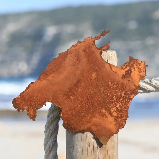 Individuelle Insel-Wanddeko aus Metall - Sylt, Mallorca und mehr