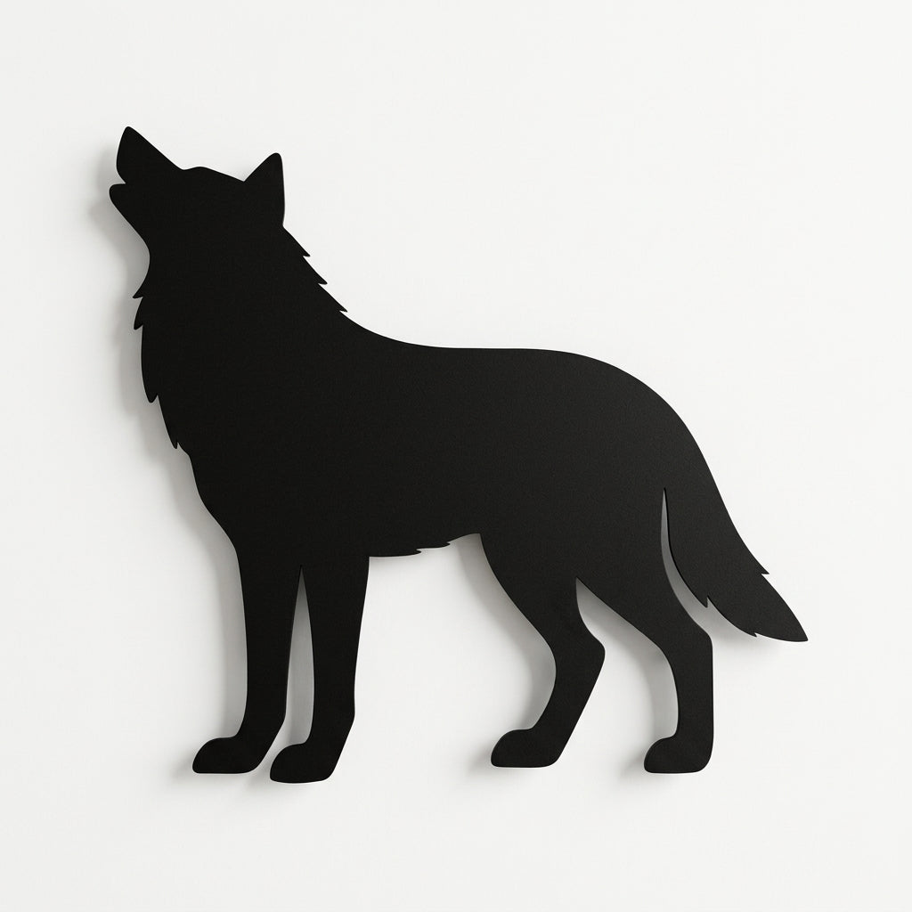 Magnettafel | Wolf-Silhouette - DieMetallmacher