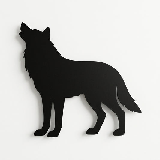 Magnettafel | Wolf-Silhouette - DieMetallmacher