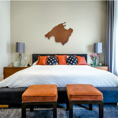 Mallorca | Wanddekoration | Edelrost Corten - DieMetallmacher