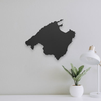 Mallorca | Wanddekoration | Schwarzer Stahl - DieMetallmacher