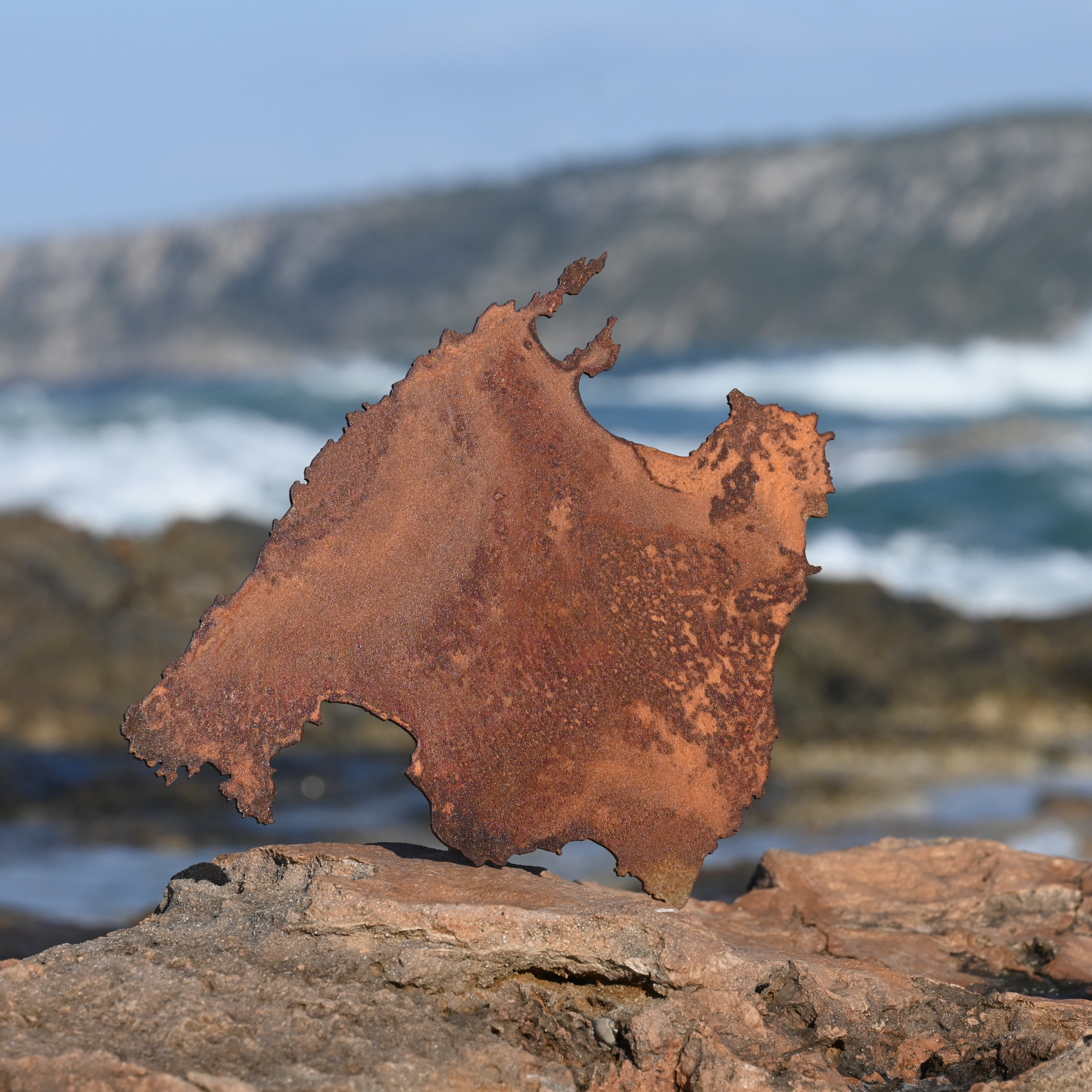 Mallorce Wanddekoration in Edelrost Corten 