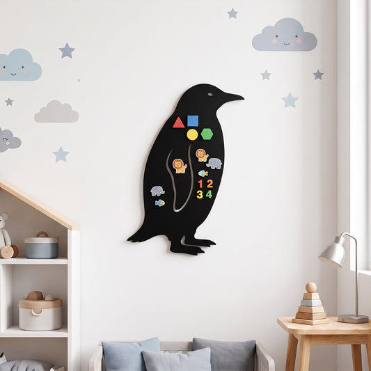 Magnettafel | Pinguin-Silhouette - DieMetallmacher