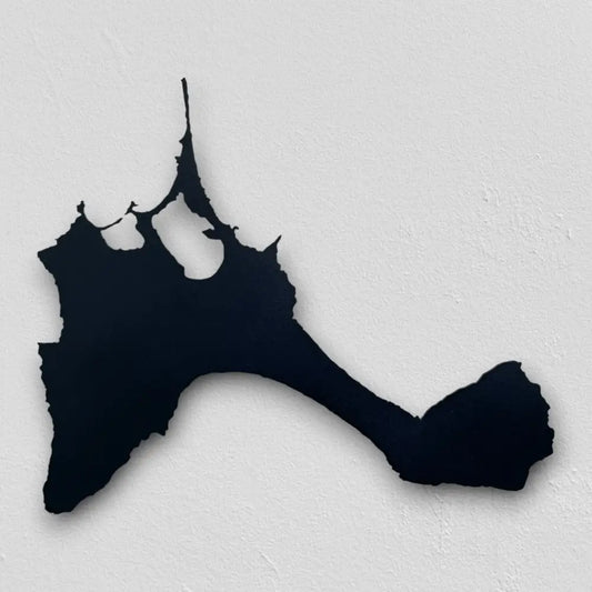 Formentera | Wanddekoration | Schwarzer Stahl