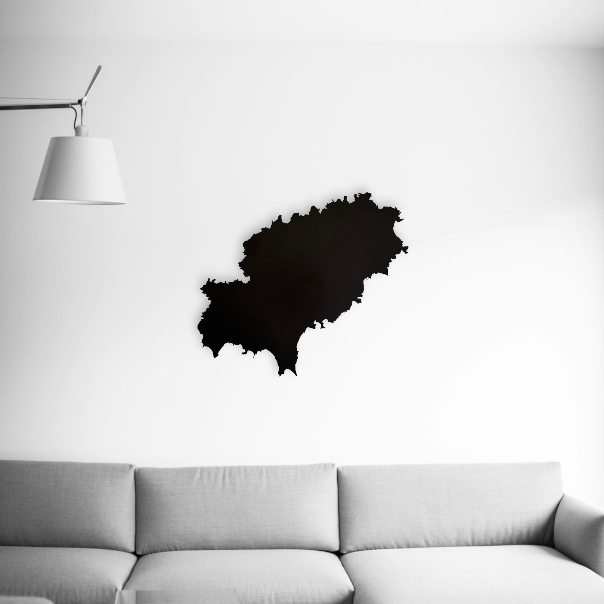 Ibiza | Wanddekoration | Schwarzer Stahl
