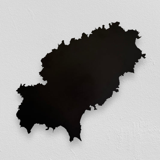 Ibiza | Wanddekoration | Schwarzer Stahl