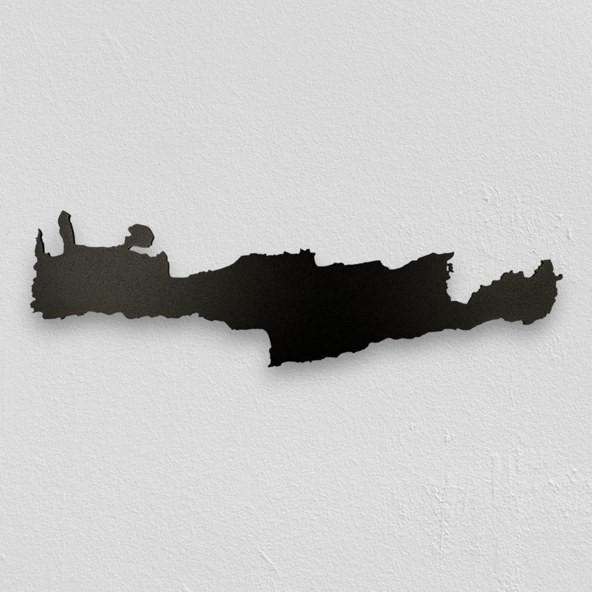 Kreta | Wanddekoration | Schwarzer Stahl