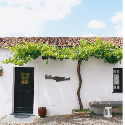 Kreta | Wanddekoration | Schwarzer Stahl