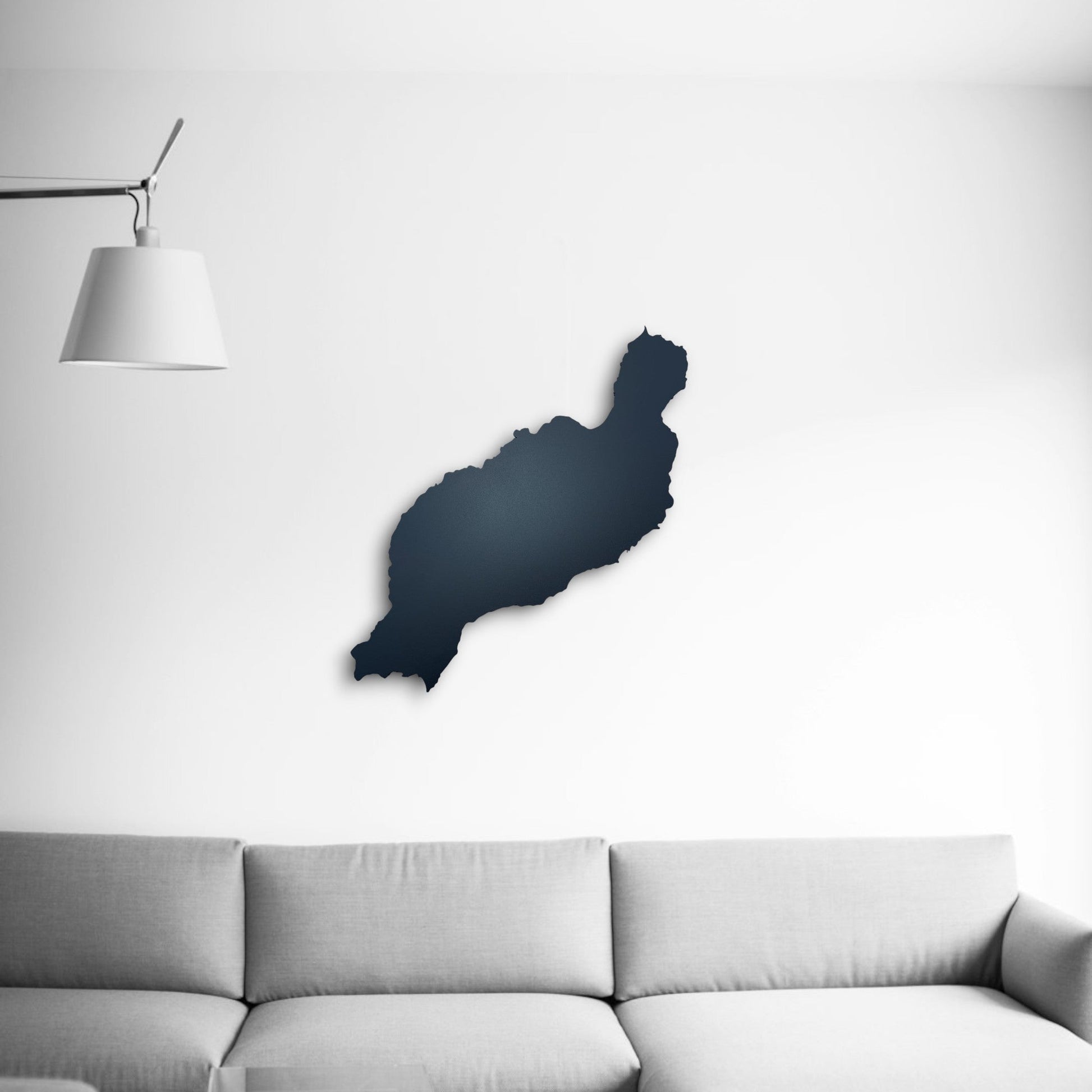 Lanzarote | Wanddekoration | Schwarzer Stahl
