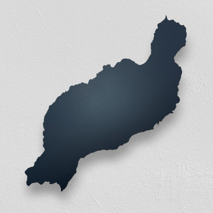 Lanzarote | Wanddekoration | Schwarzer Stahl