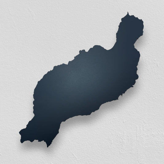 Lanzarote | Wanddekoration | Schwarzer Stahl