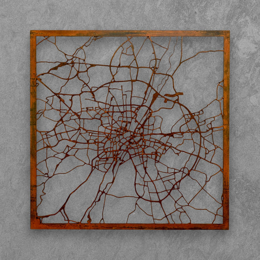 München | Wanddekoration | Edelrost Corten