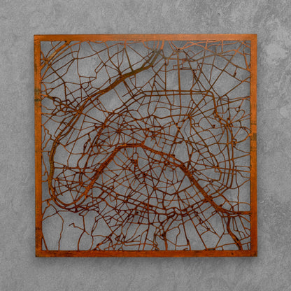 Paris | Wanddekoration | Edelrost Corten
