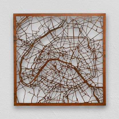 Paris | Wanddekoration | Edelrost Corten