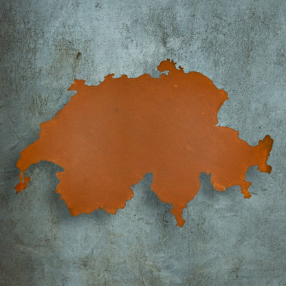 Schweiz | Wanddekoration | Edelrost Corten
